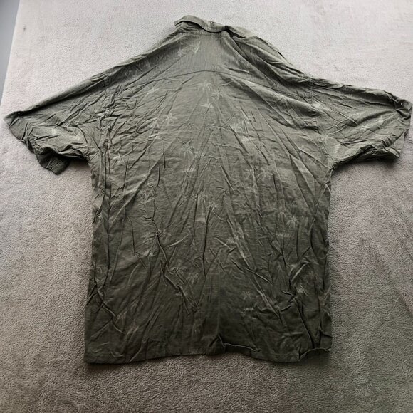 Corsini Mens Hawaiian Shirt Sz XL Short Sleeve Button Up Palm Print Beach Casual - Picture 10 of 10